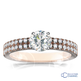 Double Pave Engagement Ring (0.7ct tw)