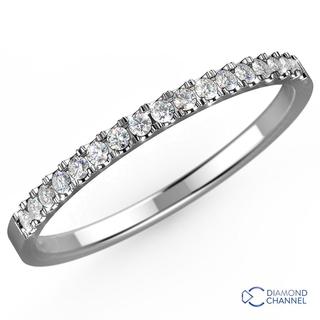 Petite 1/3 French Pave Diamond Ring (0.16ct TW*)