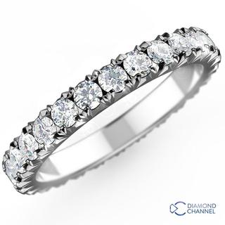 French Pave Scalloped Full Eternity (0.48ct TW*)