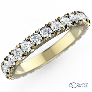 French Pave Scalloped Full Eternity (0.48ct TW*)