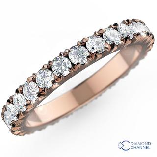 French Pave Scalloped Full Eternity (0.48ct TW*)