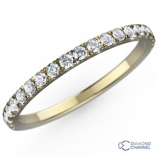 French pave Set Half Eternity Band (0.3CT TW*)