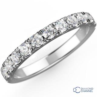 Nouveau French Pave Half Eternity Ring (0.72ct TW*)