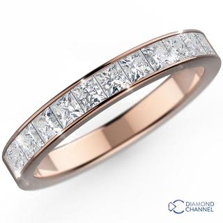 Channel Set Princess Half Eternity Ring (0.28ct TW*)