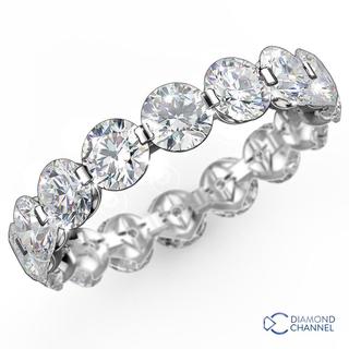 Floating Diamond Full Eternity Ring (1ct TW*)