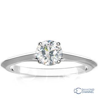 Knife -Edge Solitaire Engagement Ring (0.35ct tw)