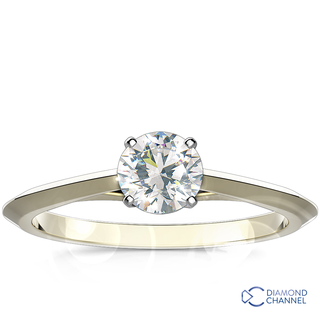 Knife -Edge Solitaire Engagement Ring (0.35ct tw)