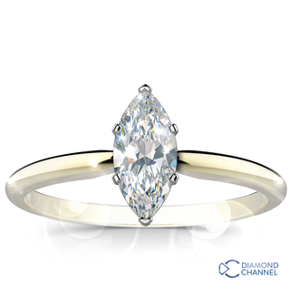 Marquise Cut Solitaire Diamond Engagement Ring (0.47ct tw )