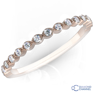 Petite Leaf Half Eternity Band (0.15ct TW*)