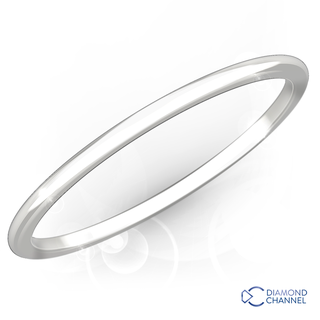 Plain Petite Thin Wedding Band