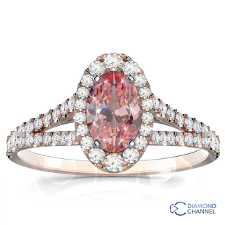 Morganite And Diamond Ring (0.48ct tw)