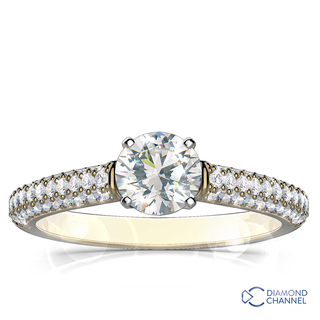 Micro Pave-Set Diamond Ring (0.61ct tw)