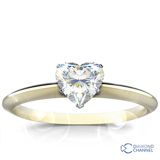 Heart Shape Solitaire Diamond Engagement Ring (1.19ct tw)