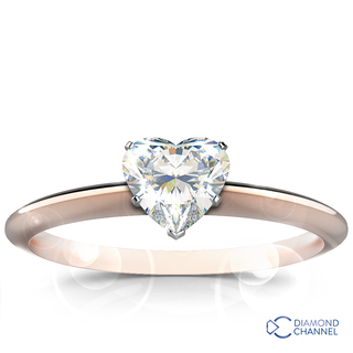 Heart Shape Solitaire Diamond Engagement Ring (1.19ct tw)