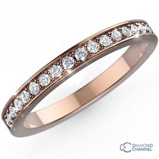 Pave Diamond Half Eternity Ring (0.27ct TW*)