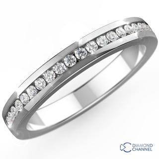 Channel Set Half Eternity Band(0.33ct.TW*)