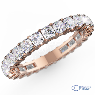 Round Cut Diamond Eternity Ring In 18K White Gold (0.72ct tw)