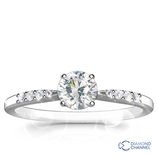 Petite Diamond Engagement Ring (055ct tw)