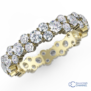 Clouded Double Claw Full Eternity Ring (1.00ct TW*)