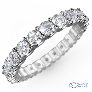 U Claw Full Eternity Diamond Ring (0.5ct TW*)