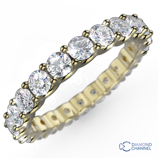 U Claw Full Eternity Diamond Ring (0.5ct TW*)