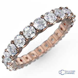 U Claw Full Eternity Diamond Ring (0.5ct TW*)