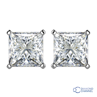 Diamond Stud Earrings in 9ct White Gold (0.80ct tw.)