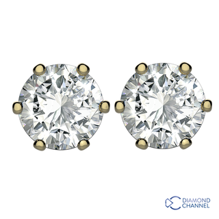 Diamond Stud Earrings in 9K White Gold (0.64ct tw.) ) 
