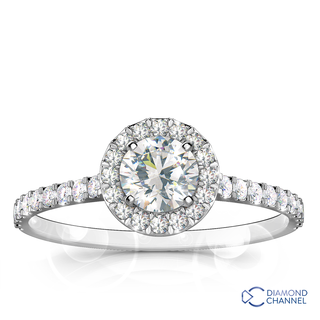 Halo Floating Diamond Ring (0.86ct tw)