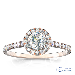 Halo Floating Diamond Ring (0.86ct tw)