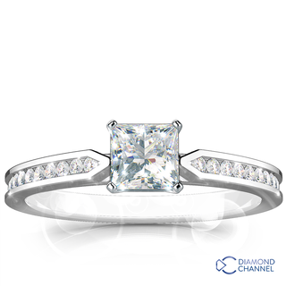 Sidestone Engagement Ring (0.64ct tw)