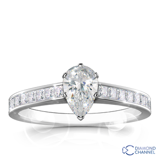Pear Cut Engagement Ring (0.69ct tw.)