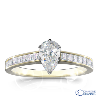 Pear Cut Engagement Ring (0.69ct tw.)