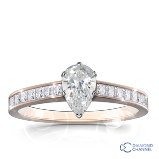 Pear Cut Engagement Ring (0.69ct tw.)