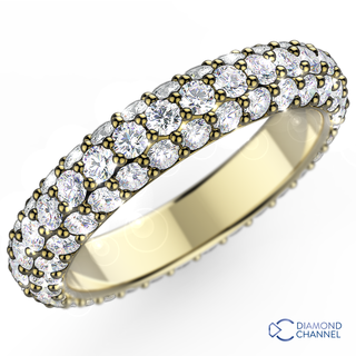 Trio Pave Full Eternity Ring (1.24ct TW*)