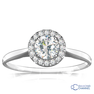 Solitaire Round Cut Diamond Engagement Ring (0.46ct tw)