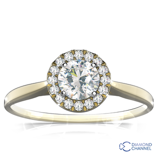 Solitaire Round Cut Diamond Engagement Ring (0.46ct tw)