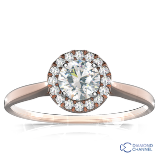 Solitaire Round Cut Diamond Engagement Ring (0.46ct tw)