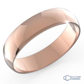 Comfortable Mid Weight Wedding band In 9k Yellow Gold (5mm)