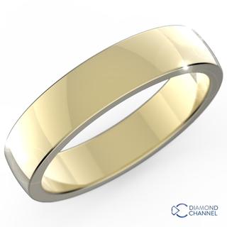 Low Dome Comfort Fit Wedding Ring In 18K Yellow Gold (6mm)