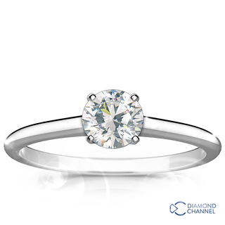 Petite Solitaire Engagement Ring (0.40ct tw)