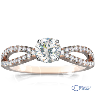 Side Stone Diamond Engagement Ring (0.89ct tw)