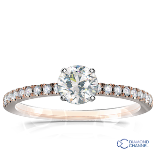 Pave Set Diamond Engagement Ring (0.57ct tw)