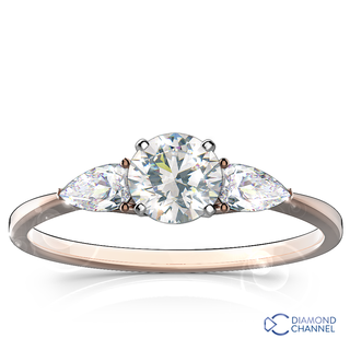 Classic Pear Shaped Diamond Engagement Ring in 9k White Gold (0.70ct)