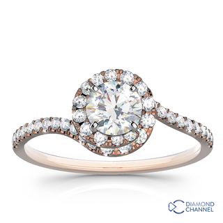 Sidestone Diamond Engagement Ring (0.76ct tw)
