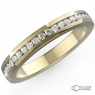 Channel Set Half Eternity Band(0.33ct.TW*)