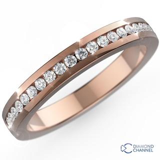 Channel Set Half Eternity Band(0.33ct.TW*)