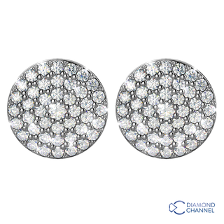 Circular Stud Diamond Earrings (0.87ct TW*)