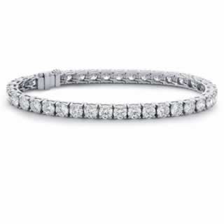 Diamond Tennis Bracelet in 9K White Gold () 